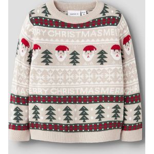 Gebreide Trui - Kerst - Regular Fit - Lange Mouwen - Ronde Hals