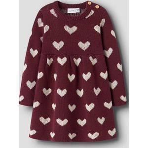 Biologisch Katoen - Jurk - Knielengte - Lange Mouwen - Regular Fit