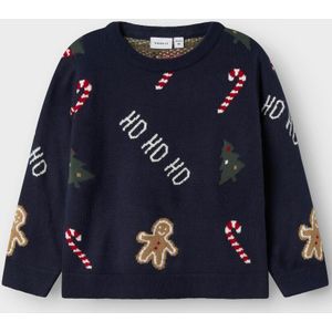 Gebreide Trui - Kerst - Regular Fit - Lange Mouwen - Ronde Hals