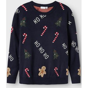 Gebreide Trui - Kerst - Regular Fit - Lange Mouwen - Ronde Hals