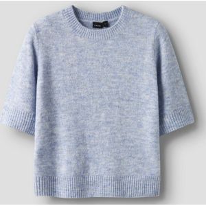 Gebreide Trui - Regular Fit - Korte Mouwen - Ronde Hals