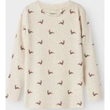 Top - Lange Mouwen - Ribgebreid - All-over Print - Slim Fit