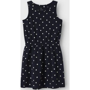 Name It - NkFVigga - Jurk - Dark Sapphire/Dot - Katoen