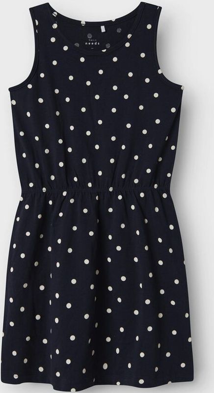 Name It - NkFVigga - Jurk - Dark Sapphire/Dot - Katoen