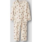 Pyjama's - Print Pyjama - Jersey - Lange Mouwen - Knoopsluiting - Elastische Taille