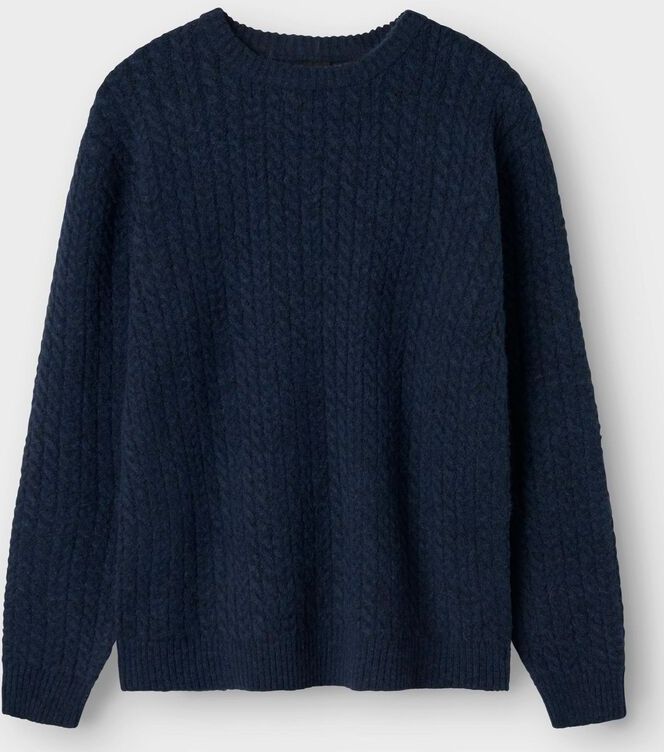 Gebreide Trui - Kabelpatroon - Lange Mouwen - Ronde Hals