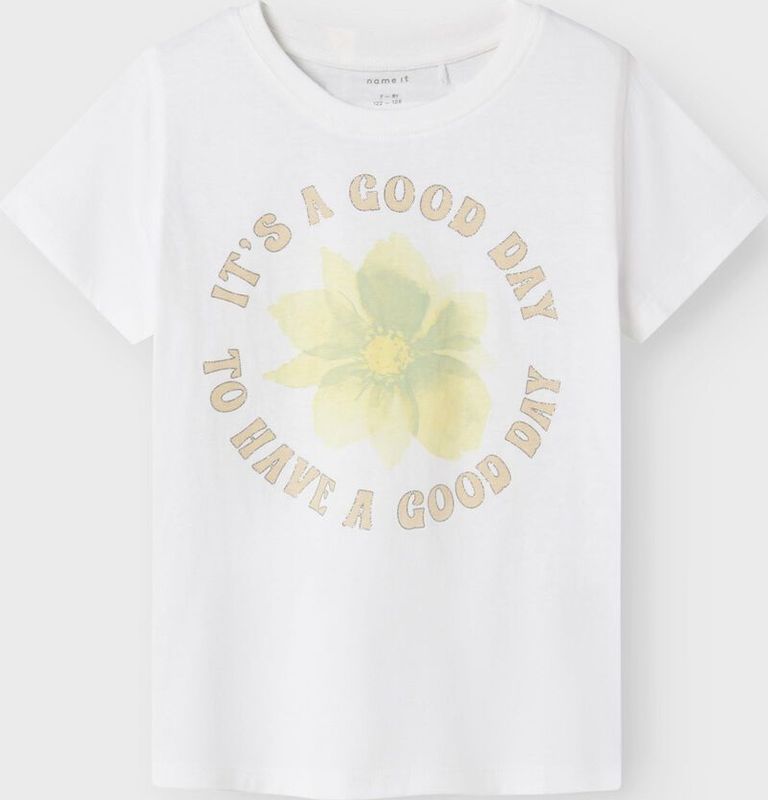 T-shirt - Regular Fit - Korte Mouwen - Glitter Detail