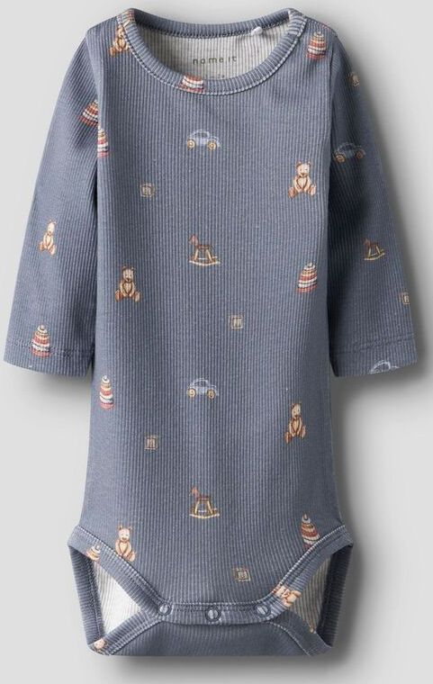 Lange Mouwen Romper - Ribgebreid - Body - All-over print