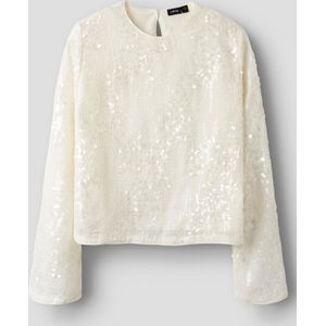 Pailletten Top - Lange Mouwen - Regular Fit