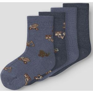 Huissokken - Gebreid - 4-pack