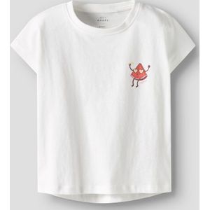 T-shirt - Kapmouwen - Loose Fit - Jersey - Rubberen Print