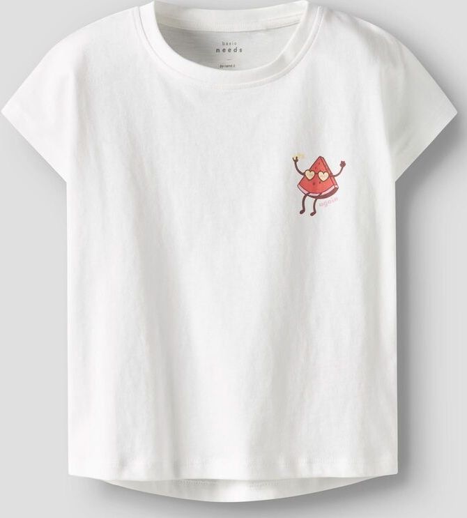 T-shirt - Kapmouwen - Loose Fit - Jersey - Rubberen Print