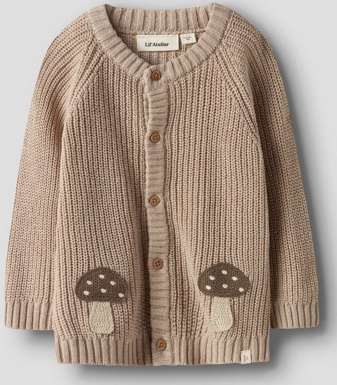 Mushroom - Cardigan - Gebreid Vest - Lange Mouwen - Regular Fit