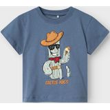 T-shirt - Regular Fit - Jersey - Korte Mouwen - Rubberen Print