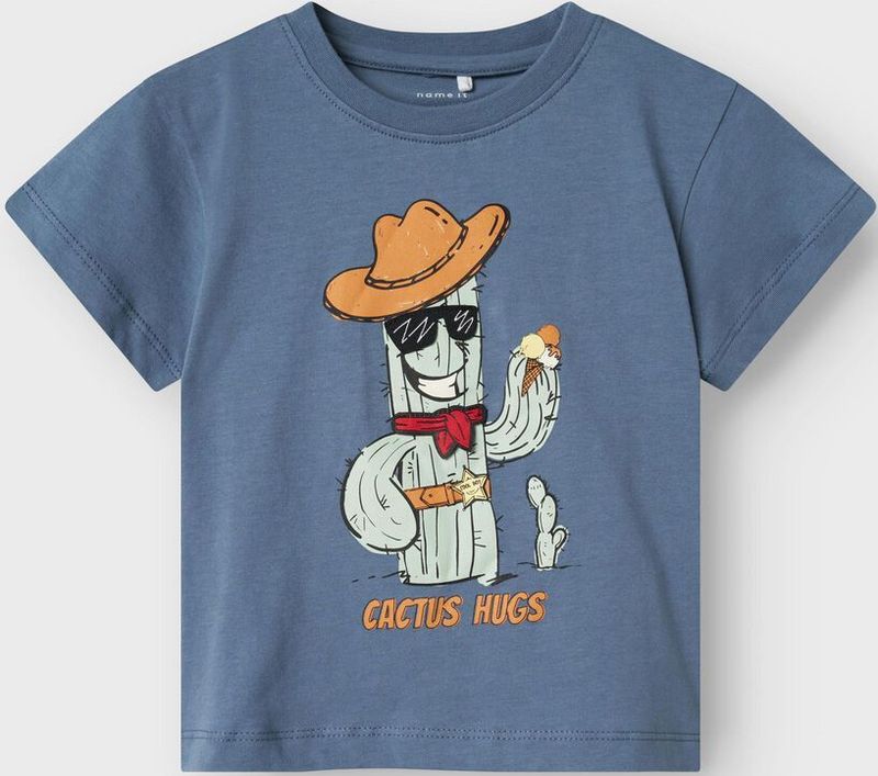 T-shirt - Regular Fit - Jersey - Korte Mouwen - Rubberen Print