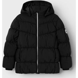 NAME IT - Pufferjas - Groen - Medium Isolatie - Afneembare Capuchon