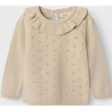 Gebreide Top - Ronde Hals - Lange Mouwen - Regular Fit