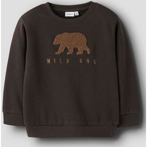 Sweatshirt - Regular Fit - Zacht - Ronde Hals - Lange Mouwen - 3D-borduring