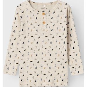 Regular Fit Top Met Lange Mouwen