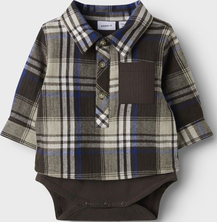 NAME IT - Blouseromper - Keperstof - Zacht - Lange Mouwen - Regular Fit