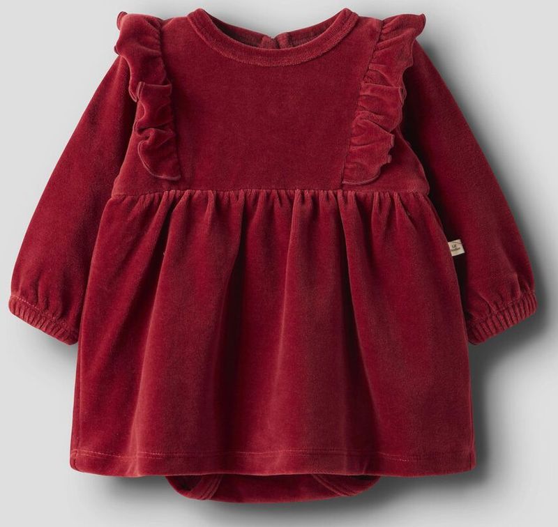 Romper - Jurkje - Fluweel - Lange Mouwen - Regular Fit