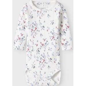 Pointelle - Body - All-Over Print - Ronde Hals - Lange Mouwen - Gebreid