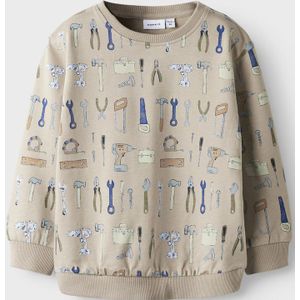 Sweatshirt - All-Over Print - Ronde Hals - Lange Mouwen - Polyester