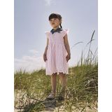 NAME IT - FFESINNE - Jurk - Rood/Wit - Gevoerde Zoom/Rand - Katoen