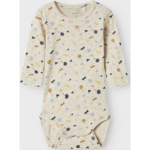 Biologisch Katoen - Romper - Ribgebreid - Lange Mouwen - All-over Print