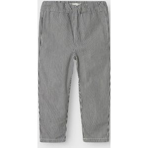 Lil' Atelier Broek - Loose - NbmKasper - Dark Blue Denim/Wit - Lil Atelier - 2 jaar (92) - Broeken - Katoen