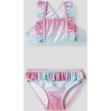 Bikini - Glitter Detail - All-over Print - Gekruiste Achterkant - Ruches