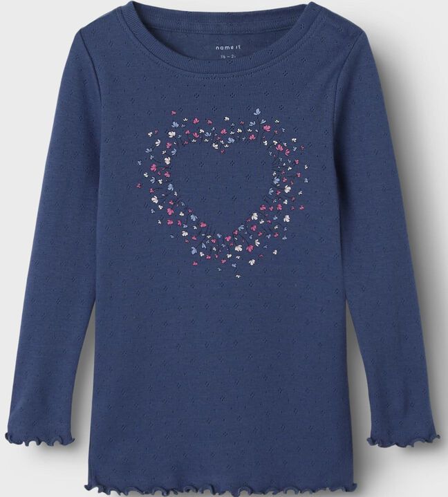 T-shirt - Lange Mouwen - Slim Fit - Needle Drop - Print - Geschikt voor Kinderen