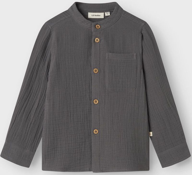 Lil' Atelier Overhemd - NmmLoros - Poppy Zaad - Lil Atelier - 2 jaar (92) - Overhemd