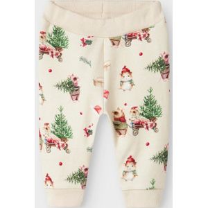 Joggingbroek - All-over Print - Geborstelde Sweatstof - Regular Fit