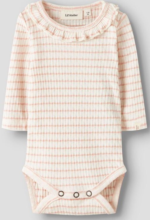 Romper - Lange Mouwen - Jersey - Met Drukknopen - Ruches