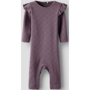 NAME IT BABY - Romper - Biologisch Katoen - Ribgebreid - Met Ruches