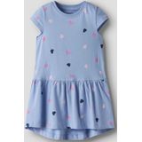 Jerseyjurken - Printed Jurk - Regular Fit - Korte Mouwen - All-over Print