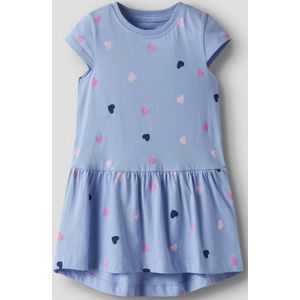 Jerseyjurken - Printed Jurk - Regular Fit - Korte Mouwen - All-over Print