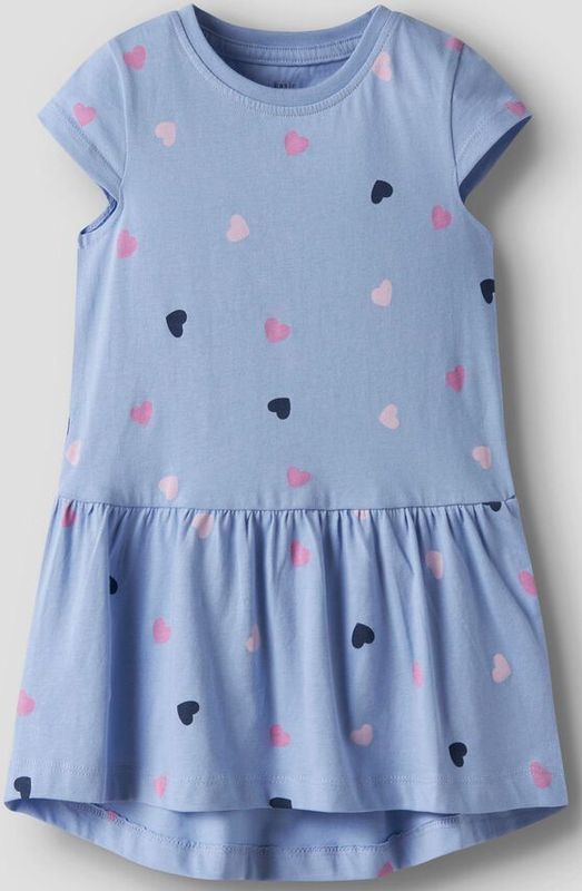 Jerseyjurken - Printed Jurk - Regular Fit - Korte Mouwen - All-over Print