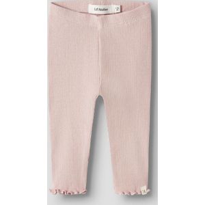 Lil Atelier Leggings - Rib - NbfNora - Cameo Rose m. Pointelle - Lil Atelier - 1½ jaar (86) - Leggings