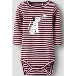 Romper - Lange Mouwen - Ribgebreide Stof - Verticaal Gestreept Patroon