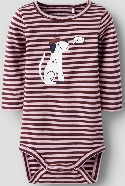 Romper - Lange Mouwen - Ribgebreide Stof - Verticaal Gestreept Patroon