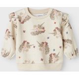 Sweatshirt - Eenhoorn - Geborstelde Sweatstof - Lange Mouwen - Regular Fit