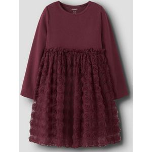 Tule Jurk - Ribgebreid - Lange Mouwen - Regular Fit