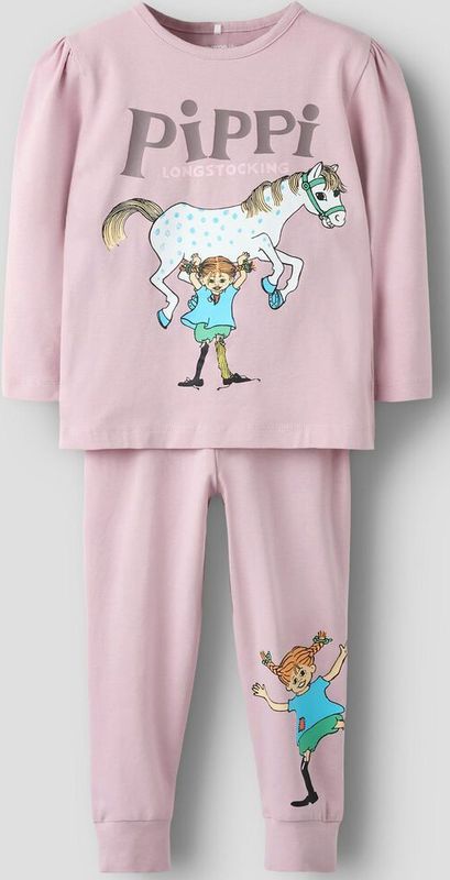 Pippi Langkous - Pyjama - Jersey - Lange Mouwen - Zachte Stof