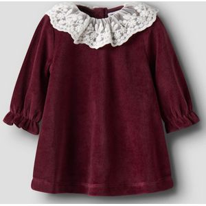 Velours - Jurk - Fluweel - Lange Mouwen - Regular Fit