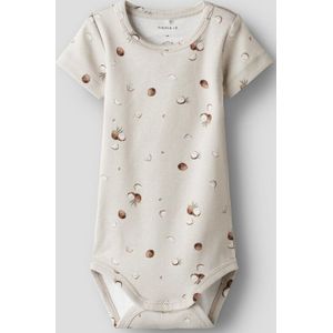 Korte Mouwen Romper - Ribgebreid - Body - All-over Print