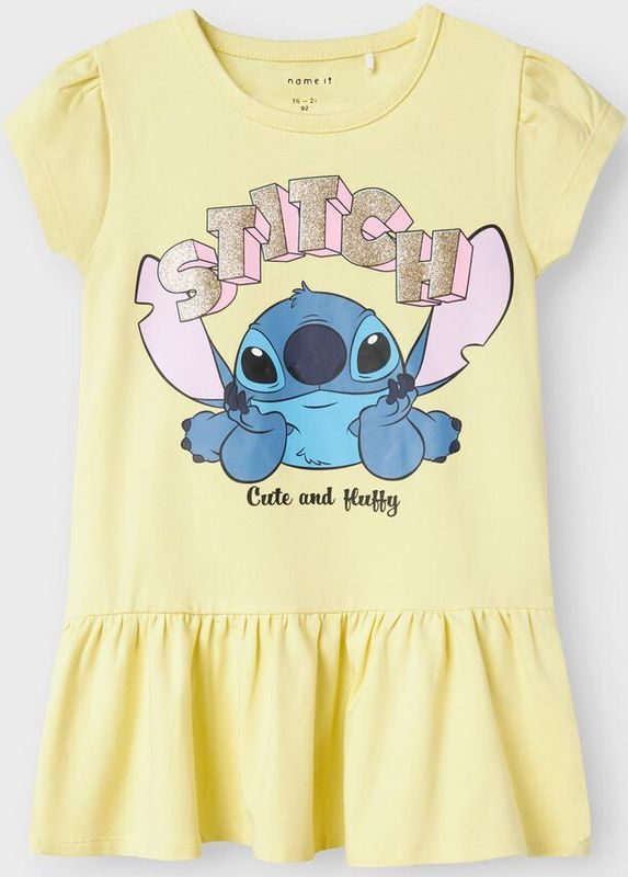 Stitch - Jurk - Jersey - Glitter Detail - Korte Mouwen