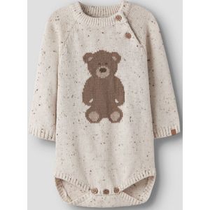 Romper - Gebreid - Lange Mouwen - Ronde Hals - Knoopsluiting - Drukknopen