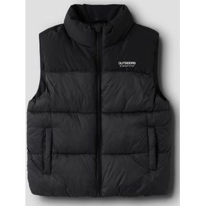 NAME IT - Puffer Gilet - Mouwloos - Met Afneembare Capuchon - Polyester Voering